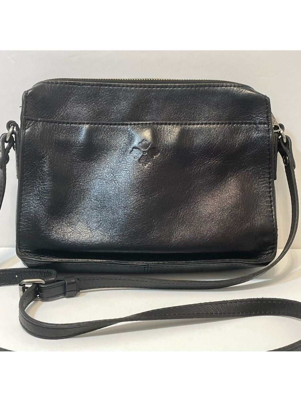 Patricia Nash Nazaire Equestrian Black Leather Bag Heritage Horseshoe EUC - Picture 6 of 16